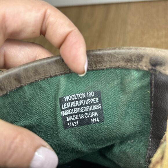 Polo Ralph Lauren Mens 10 D Ranger Boots Brown Woolton Lace Up Buckle Leather - Picture 11 of 11